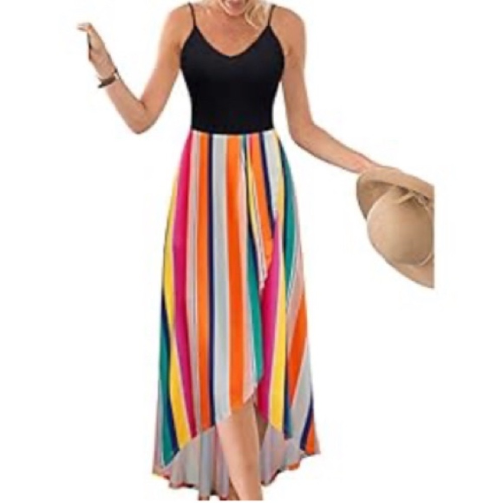 Women's Sleeveless Casual Summer Sundress- Size M